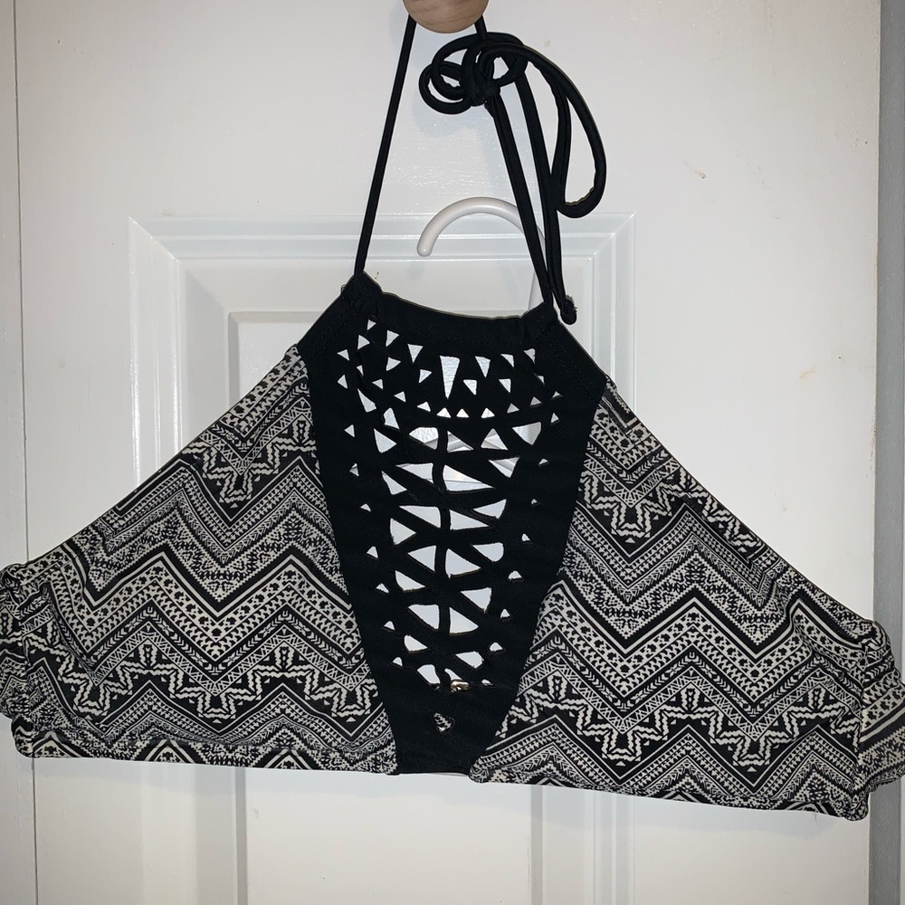 Halter bathing top